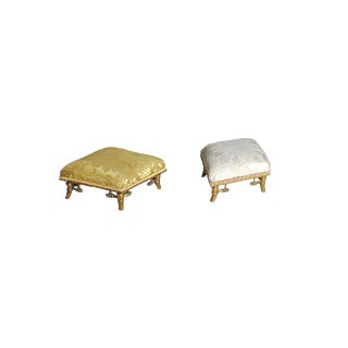 Set of Colonial Ottomans, 1920s For Sale