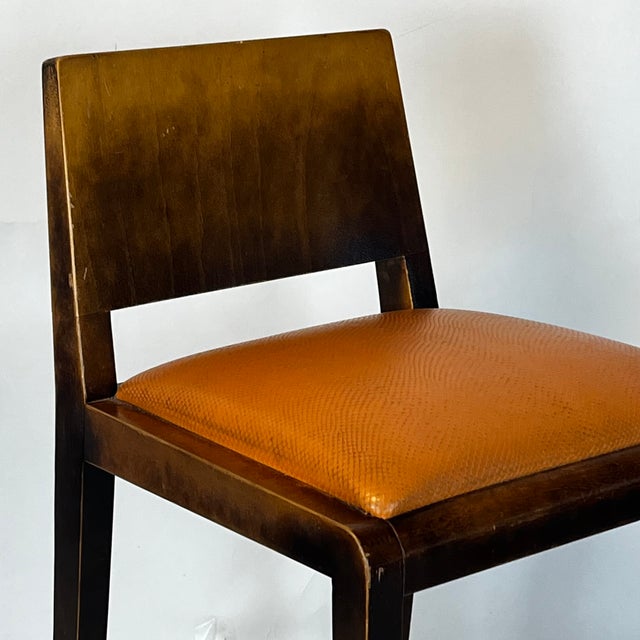 1980s 1980s Pair of Chic Post-Modern Counter Height Stools For Sale - Image 5 of 7