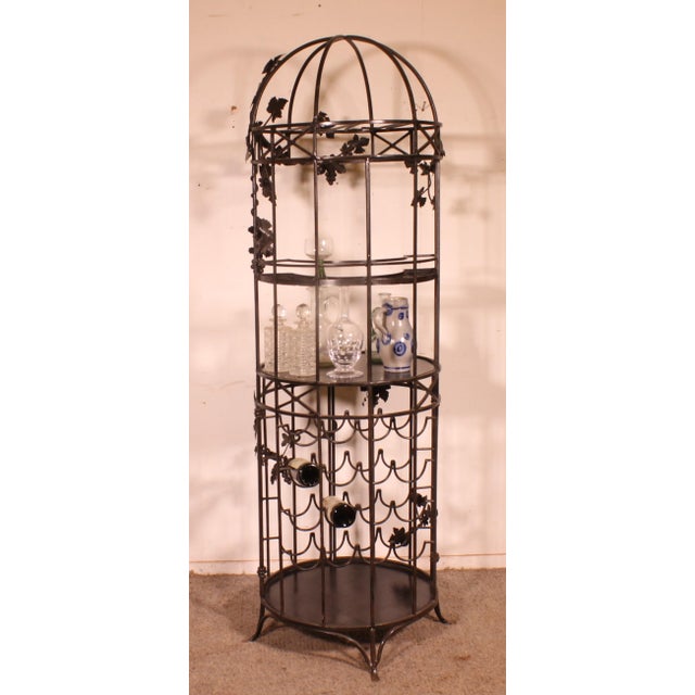 Wrought Iron Bar with Bunches of Grapes, 1970s For Sale - Image 12 of 15