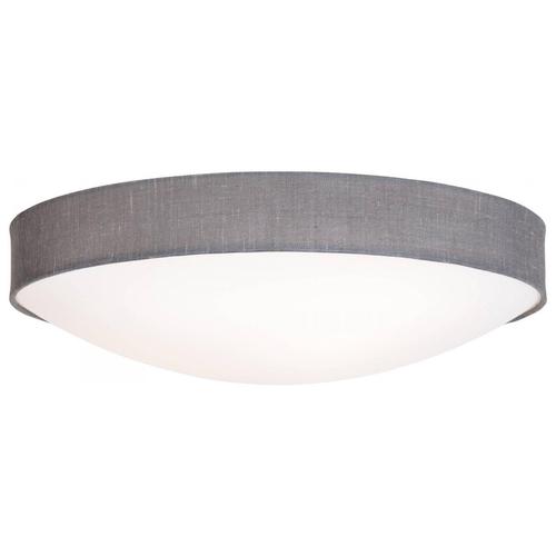 Kant Ceiling Lamp in Grey Textile & Opal Acrylic from Konsthantverk For Sale - Image 4 of 7