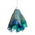 Hand Made Blown Glass Pendant Lamp For Sale