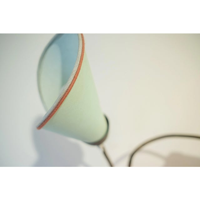 Adjustable 3-Light Floor Lamp in Green, Yellow and Orange Glass and Brass by Bruno Gatta for Stilnovo, 1950s For Sale - Image 9 of 10