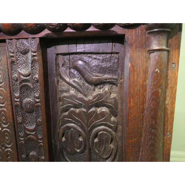 Carved Oak Court Cupboard, 17th Century For Sale - Image 5 of 8