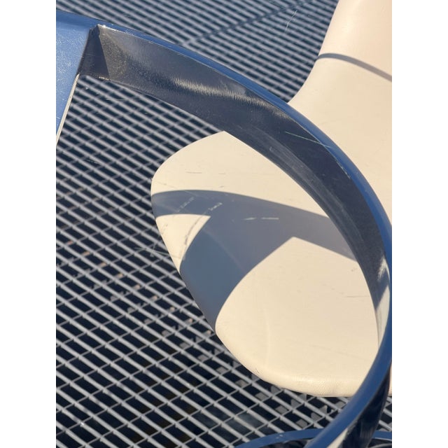 Space Age Chrome, Glass and White Leather Dining Room Set by Euro Steel, 1970s, Set of 5 For Sale - Image 17 of 18