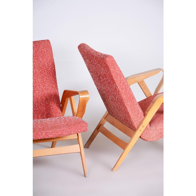 Set of Mid-Century Armchairs attributed to Tatra Pravenec, 1950s For Sale - Image 12 of 14
