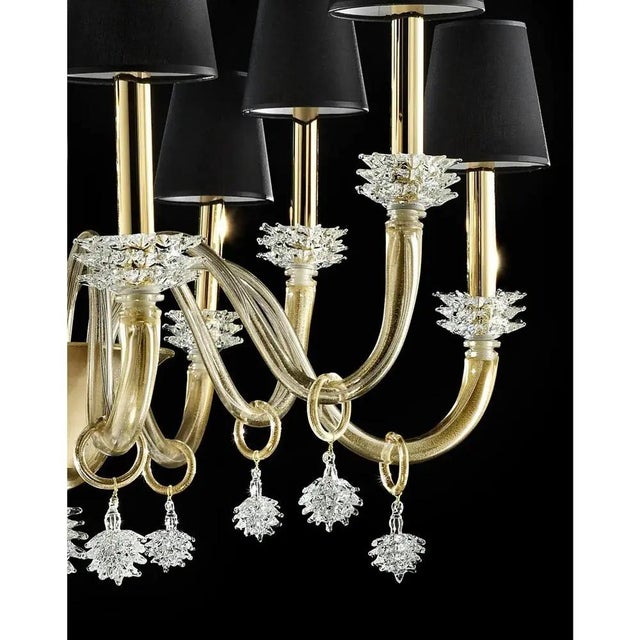 Venetian Rostrato Murano Glass Chandelier by Simoeng for Simoeng For Sale - Image 6 of 8