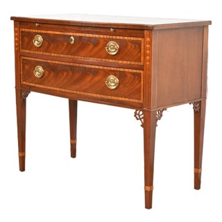 Baker Furniture Federal Inlaid Mahogany Sideboard or Buffet Server For Sale