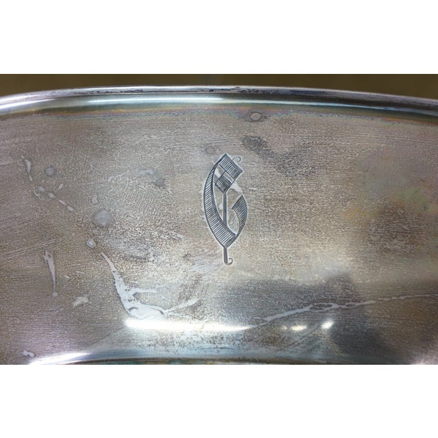 Antique Art Deco Reed & Barton Sterling Silver Centerpiece Bowl X425 292g 11" For Sale - Image 12 of 12