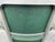 Steelcase Vintage Industrial Metal Office Chair With Green Upholstery For Sale - Image 4 of 14
