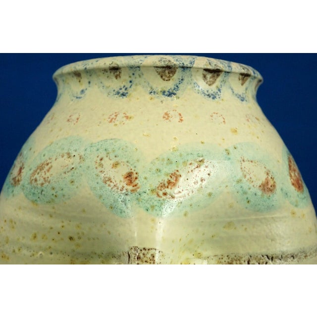 Majolica Terracotta Vase with Primitivist Geometric Decoration from Italica Ars, Italy, 1920s For Sale - Image 15 of 18