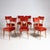 Chairs in Orange Velvet by Pierluigi Giordani, 1950s, Set of 8 For Sale - Image 4 of 4