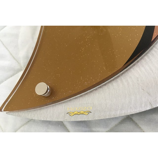 Contemporary Abstract Acrylic and Steel Wall Sculpture by Shlomi Haziza For Sale - Image 4 of 6