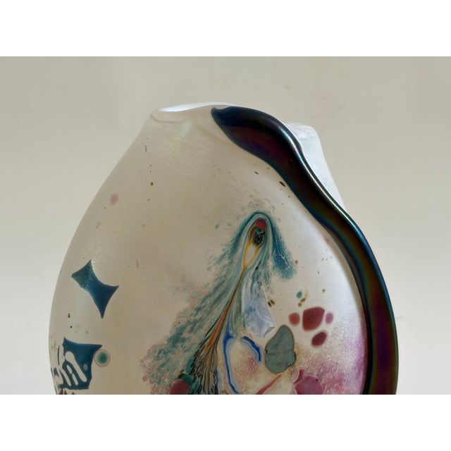 Glass Vase by Robert Pierini for Biot, France, 1987, in Flawless conditions. Designed 1980 to 1989