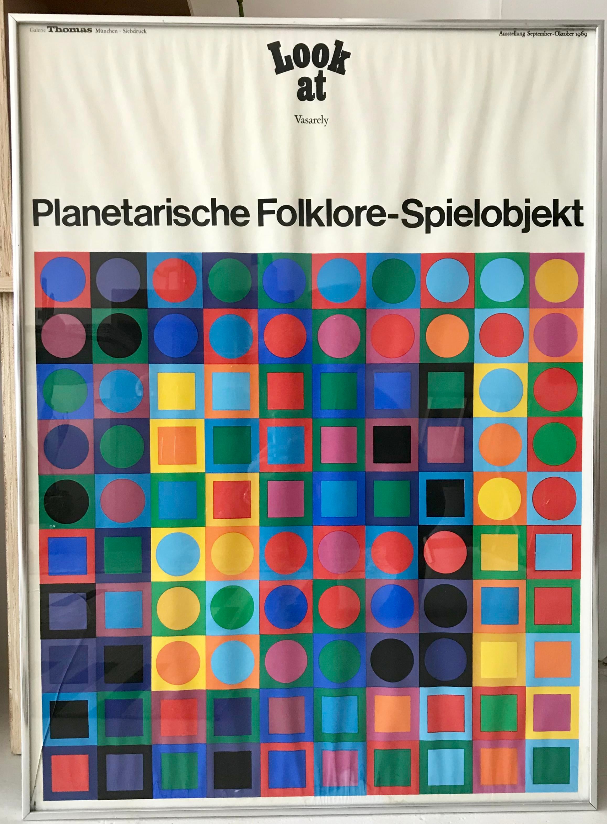 1960s Vintage Victor Vasarely Planetarische Folklore Spielobjekt