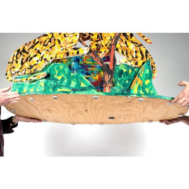 Hunt Slonem Ocelot Sculpture 1998 For Sale - Image 9 of 11