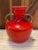 1960's Opalina Fiorentina Red Glass Vase, Made in Italy For Sale - Image 11 of 11