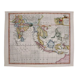The East Indies: An Original 18th Century Hand-Colored Map by E. Bowen, 1744