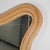 Light Yellow Large Wavy Rattan Mirror For Sale - Image 8 of 14