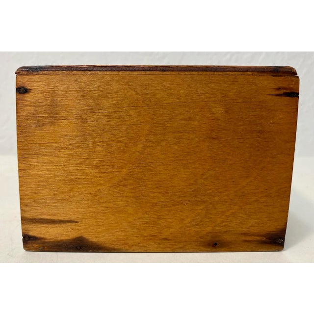 Antique Wooden Bank /Money Box From England For Sale - Image 9 of 10