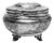 Art Deco Silver Sugar Bowl, 1950s For Sale