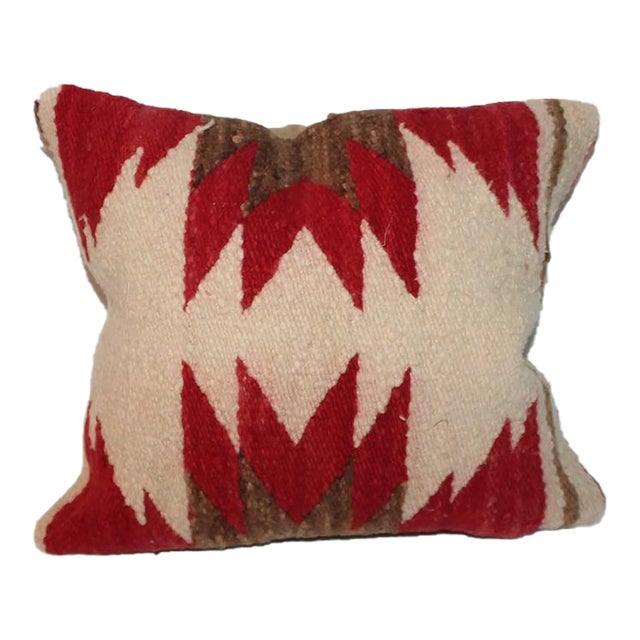 Early 20th Century Hand Woven Wool Pillow For Sale