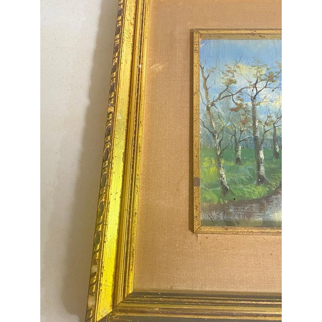 River and Trees, Early 20th Century, Oil Painting, Framed For Sale - Image 5 of 15