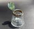 Victorian A Vintage Glass Mustard Pot With Lid For Sale - Image 3 of 18