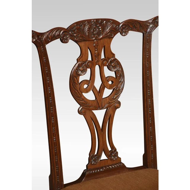 Set of Chippendale Revival Side Chairs, 1890s For Sale - Image 6 of 8