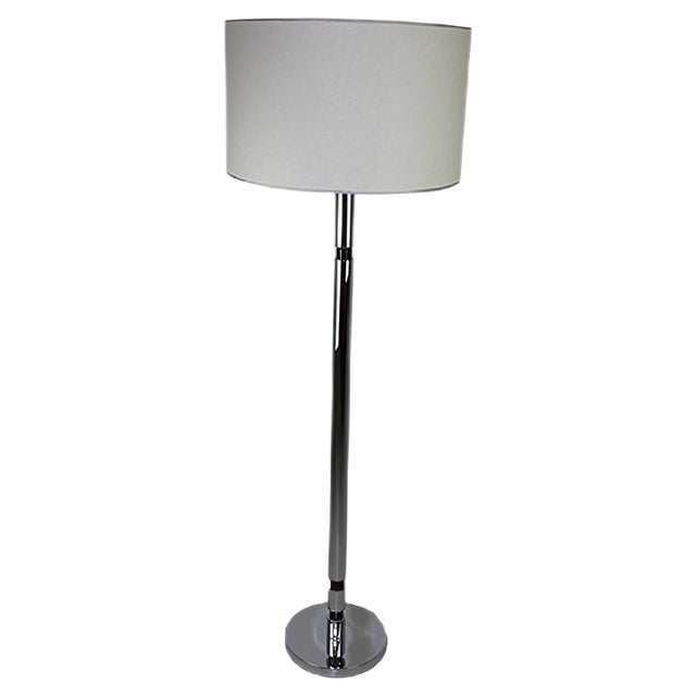 Chrome Floor Lamp, 1950s For Sale