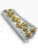Hollywood Regency Vintage Textured Glass Tray With Raised Gold Fleur-De-Lis Motif For Sale - Image 3 of 5
