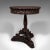 1850s Antique Victorian Teak Carved Lamp Table For Sale - Image 6 of 13