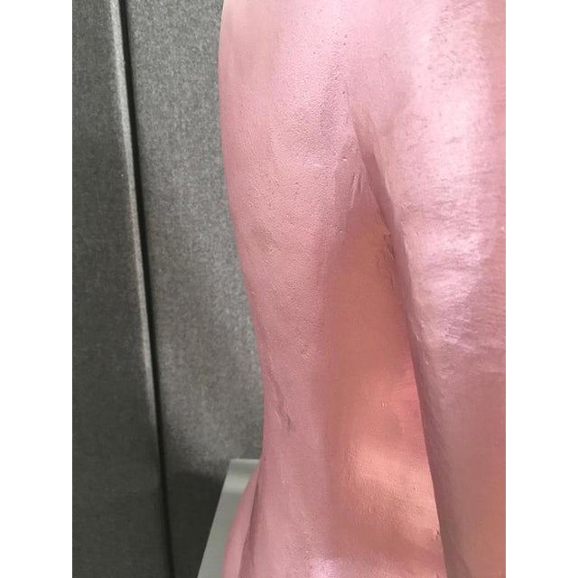 Italian Postmodern Sculpture in Pink Lacquered Aluminum attributed to Ugo La Pietra, 1980 For Sale - Image 11 of 18