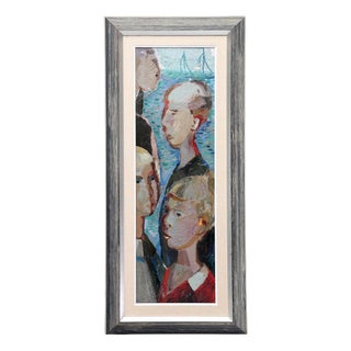 Bertil Wahlberg, Three Boys, 1960s, Oil on Panel For Sale