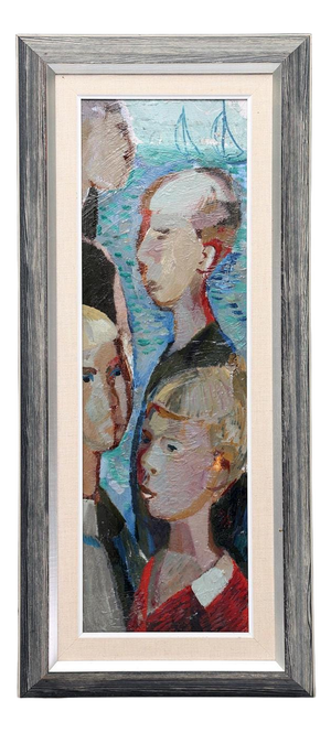 Bertil Wahlberg, Three Boys, 1960s, Oil on Panel