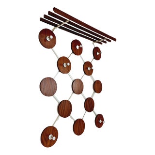 Mid-Century Teak Coat Rack, 1960s For Sale