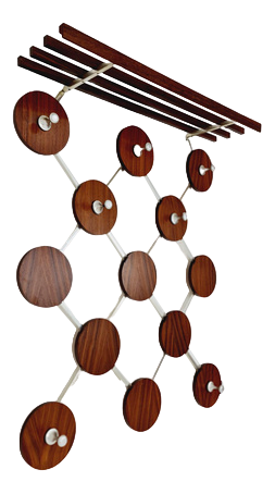 Mid-Century Teak Coat Rack, 1960s