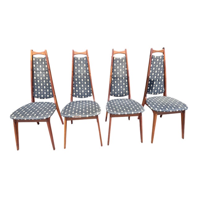 Set of 4 Danish Modern Teak Dining Chairs, C. 1960s For Sale