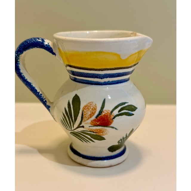 Traditional Vintage Henri Quimper Small Pitcher For Sale - Image 3 of 9