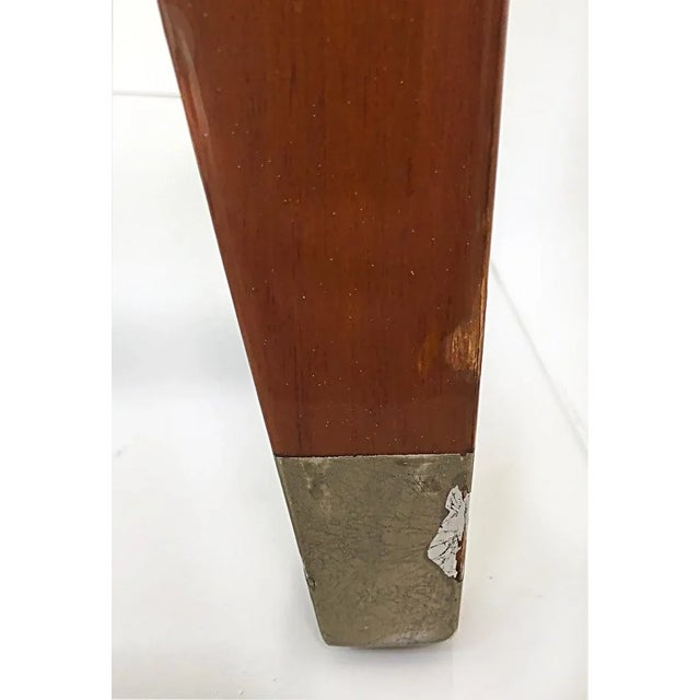 Late 20th Century Vintage Enrique Garcel Mahogany Coffee Table With Inset Beveled Glass Top For Sale - Image 11 of 12