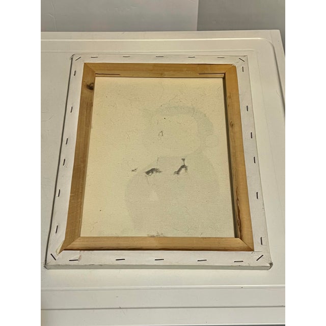 Traditional Curious George Canvas Painting Signed For Sale - Image 3 of 3