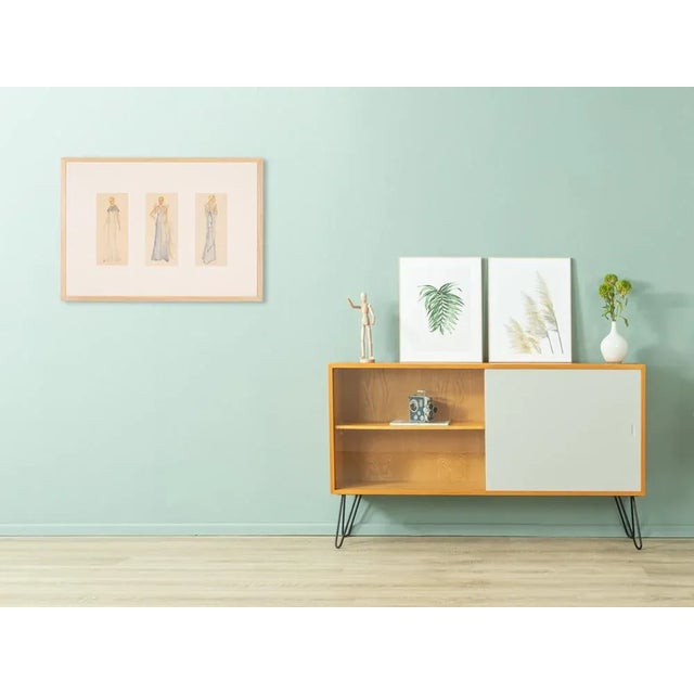 Art Deco Fashion Drawings VI, Gouache on Paper, Framed For Sale - Image 3 of 10