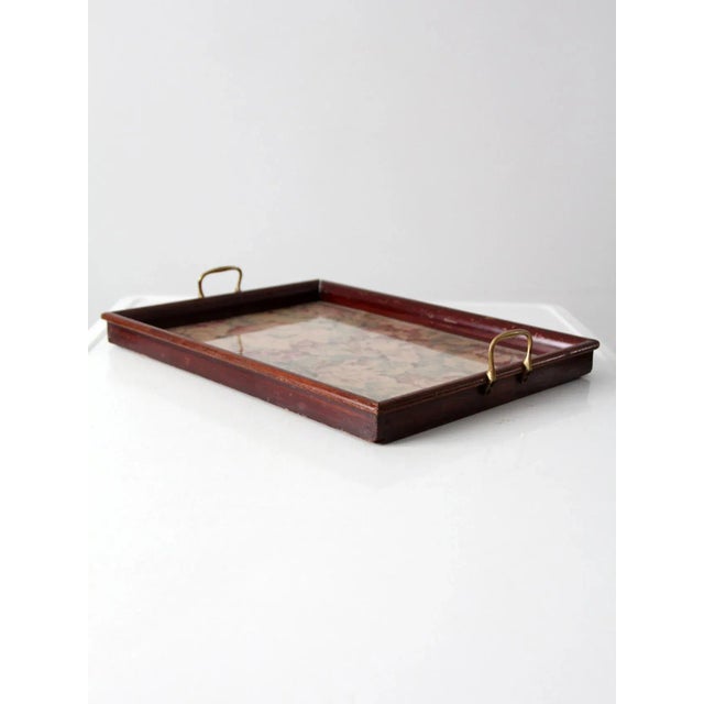 Vintage Floral Tray For Sale - Image 6 of 11