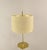 Vintage Italian Table Lamp with Suede Lampshade, 1970s For Sale - Image 4 of 14