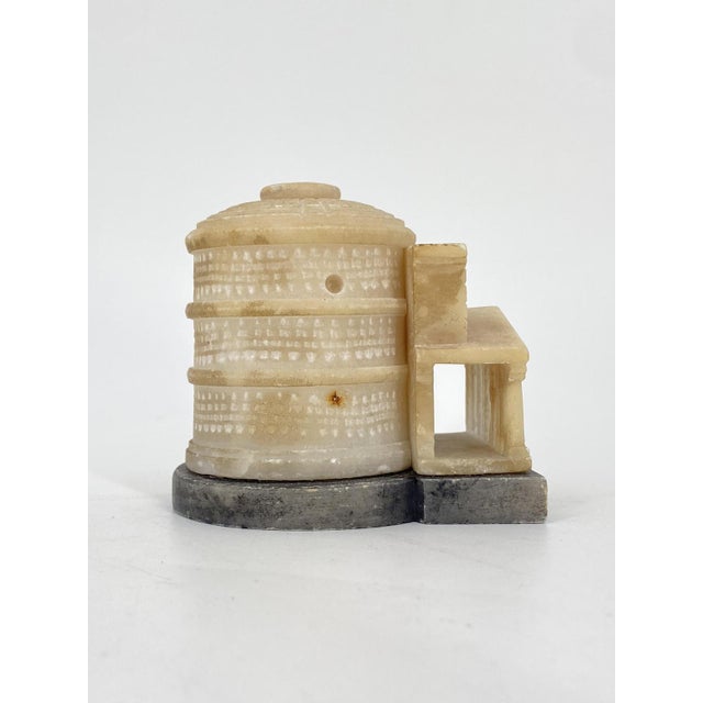 Hand-Carved Miniature Alabaster Model of the Pantheon in Rome, 1900 For Sale - Image 12 of 13