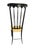 Chiavari Mid 20th Century Guido Chiappe for Sedie Chiavari Ebonized High-Back Side Chair For Sale - Image 4 of 12
