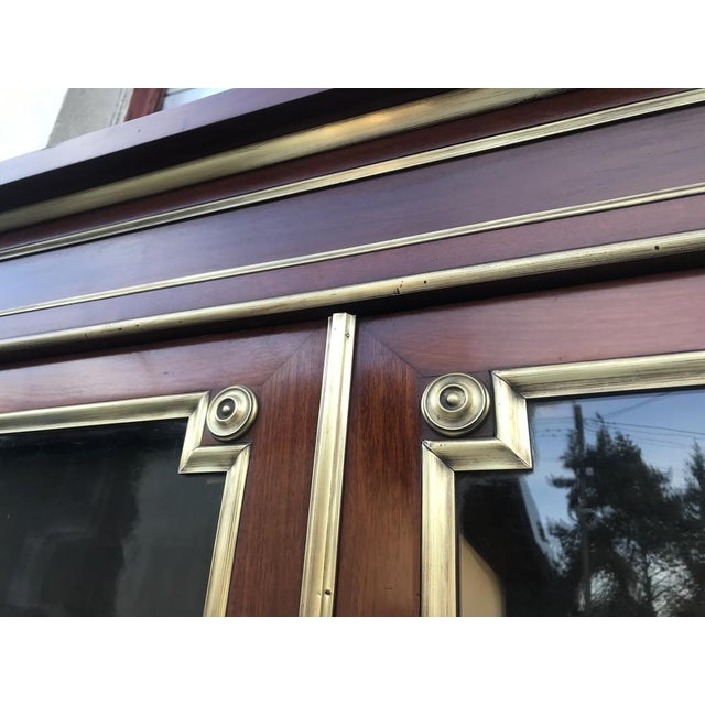 19th Century French Louis XVI Style Display Case with Napoleon III Elements For Sale - Image 6 of 18