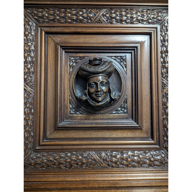 Renaissance Style Buffet in Walnut For Sale - Image 15 of 18