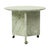 High-quality round marble table, side table, or plant table on wheels, circa 1970s-1980s. Lovely, high-quality vintage...