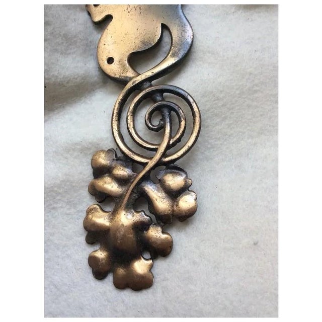 Pair of Antique Art Nouveau Architectural Elements, Hand Crafted Scrolls With Grape Motif For Sale - Image 6 of 11