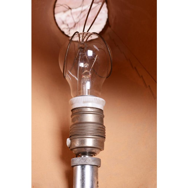 Bauhaus Floor Lamp in Tubular Chrome-Plated Steel, Czech, 1940s For Sale - Image 4 of 14